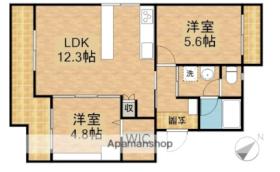 静岡県浜松市中央区高丘東２丁目（賃貸マンション1LDK・3階・53.20㎡） その2