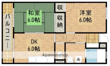 静岡県浜松市中央区鴨江３丁目(賃貸マンション2DK・3階・46.48㎡)の写真 その2