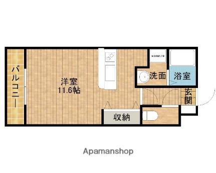 静岡県浜松市中央区海老塚２丁目(賃貸マンション1R・3階・28.99㎡)の写真 その2