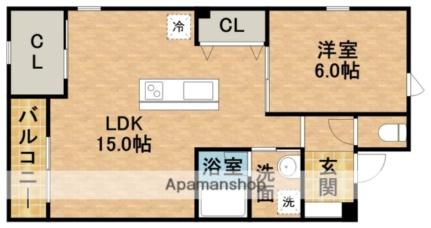 静岡県浜松市中央区野口町(賃貸マンション1LDK・1階・49.62㎡)の写真 その2