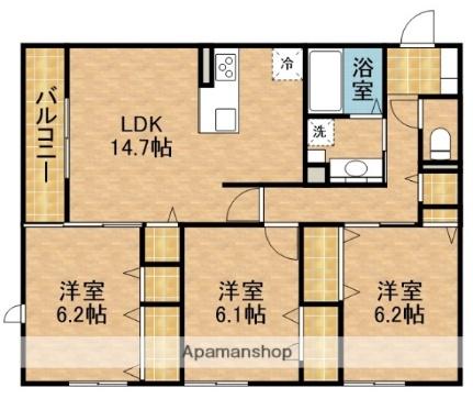 メゾン　ド　アン ｜静岡県浜松市中央区上西町(賃貸アパート3LDK・2階・78.72㎡)の写真 その2