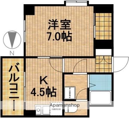 静岡県浜松市中央区元浜町(賃貸マンション1DK・6階・34.98㎡)の写真 その2