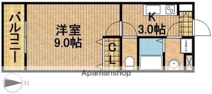 静岡県浜松市中央区三島町(賃貸マンション1K・3階・25.92㎡)の写真 その2