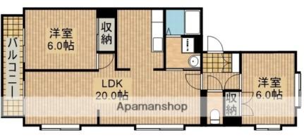 静岡県浜松市中央区鴨江３丁目(賃貸マンション2LDK・1階・62.09㎡)の写真 その2