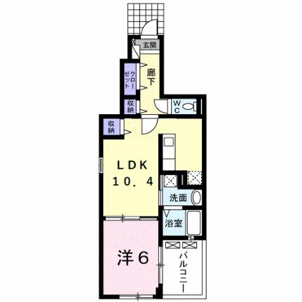 リバティ　エイト 106 ｜ 静岡県浜松市中央区神田町（賃貸アパート1LDK・1階・41.56㎡） その2