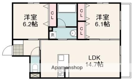 ヴェリタ曲金 501｜静岡県静岡市駿河区曲金２丁目(賃貸マンション2LDK・5階・62.55㎡)の写真 その2