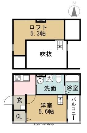 シティリバー南十一番 ｜愛知県名古屋市港区南十一番町４丁目(賃貸アパート1K・2階・21.56㎡)の写真 その2