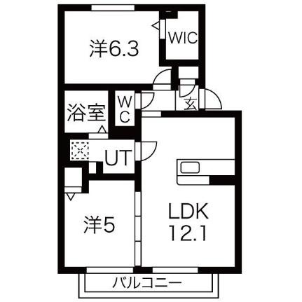 Ｒａｓｓｕｒｅｒ　ｌｉｅｕ　ＡＳＡＨＩ 00202 ｜ 愛知県尾張旭市北原山町六田池（賃貸アパート2LDK・2階・53.48㎡） その2