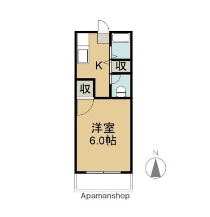 サン・ヒルズ・ミタキ 102 ｜ 三重県四日市市三滝台４丁目（賃貸アパート1K・2階・19.87㎡） その2