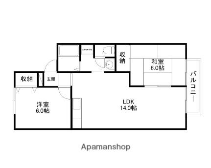 パストラル瀬田 205｜滋賀県大津市大萱３丁目(賃貸アパート2LDK・2階・54.60㎡)の写真 その2