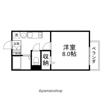 ウィングヒルズ笠山 202｜滋賀県草津市笠山４丁目(賃貸アパート1K・2階・24.85㎡)の写真 その2