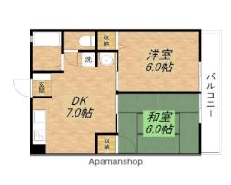 JR東海道・山陽本線 栗東駅 徒歩10分の賃貸アパート 2階2DKの間取り