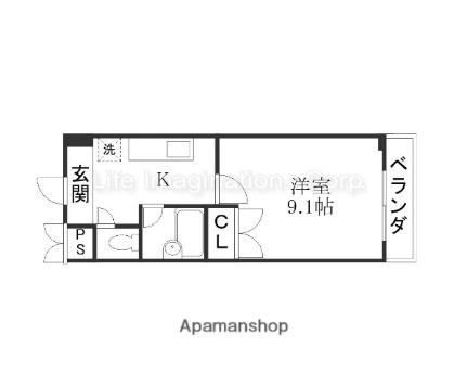 アートプラザ光 4006｜滋賀県草津市野路東４丁目(賃貸マンション1K・2階・26.58㎡)の写真 その2