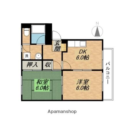 滋賀県甲賀市甲南町深川（賃貸アパート2DK・1階・43.70㎡） その2