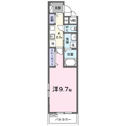 グレイス・Ｍ 304｜滋賀県草津市野路町(賃貸アパート1K・3階・31.21㎡)の写真 その2