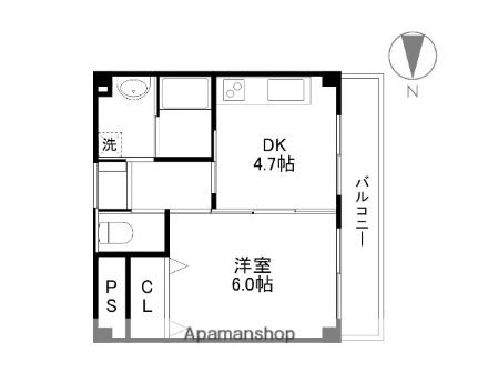 滋賀県大津市大萱１丁目(賃貸マンション1DK・5階・30.24㎡)の写真 その2