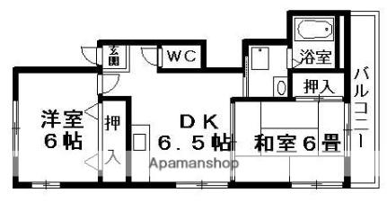 ユウユウハイツ 201｜滋賀県栗東市辻(賃貸アパート2DK・2階・40.68㎡)の写真 その2