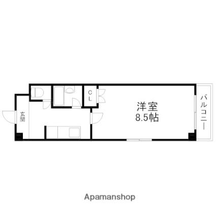 滋賀県草津市野路東４丁目（賃貸マンション1R・4階・25.30㎡） その2