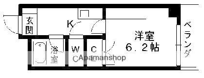 滋賀県大津市大萱１丁目(賃貸マンション1K・4階・20.52㎡)の写真 その2