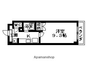 滋賀県草津市野路東４丁目(賃貸マンション1K・4階・26.94㎡)の写真 その2