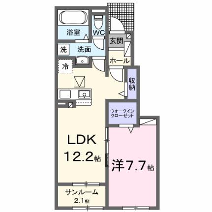 ウッドヴィレッジ甲南ＳＯＵＴＨ 104 ｜ 滋賀県甲賀市甲南町野田（賃貸アパート1LDK・1階・50.14㎡） その2