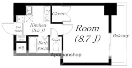 ミラージュ大津京 906｜滋賀県大津市桜野町１丁目(賃貸マンション1K・9階・25.00㎡)の写真 その2