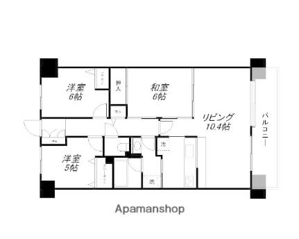 レックスフェスタ野洲 209｜滋賀県野洲市小篠原(賃貸マンション3LDK・2階・68.11㎡)の写真 その2