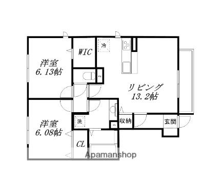 Ｓｅｊｏｕｒ　Ｆｏｎｔｅ ｜滋賀県大津市本堅田６丁目(賃貸アパート2LDK・1階・60.70㎡)の写真 その2