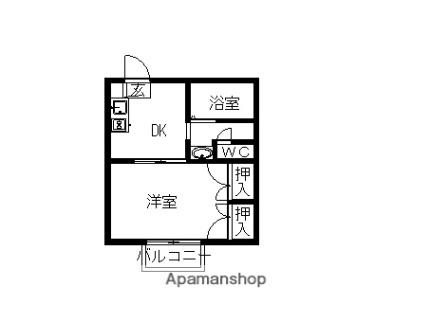 カーサカナマキ 105｜滋賀県東近江市垣見町(賃貸アパート1K・1階・27.45㎡)の写真 その2