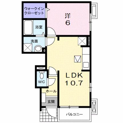 ロザージュ 102｜滋賀県彦根市肥田町(賃貸アパート1LDK・1階・40.12㎡)の写真 その2