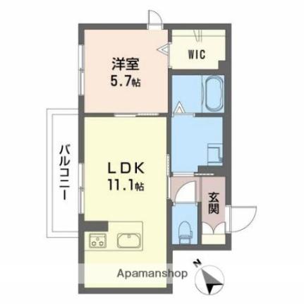 エアフォルク河原 206｜滋賀県彦根市河原２丁目(賃貸アパート1LDK・2階・42.75㎡)の写真 その2