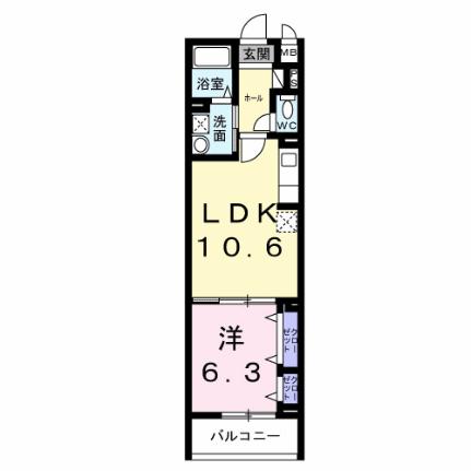 アドバンス 303｜滋賀県草津市木川町(賃貸アパート1LDK・3階・41.38㎡)の写真 その2