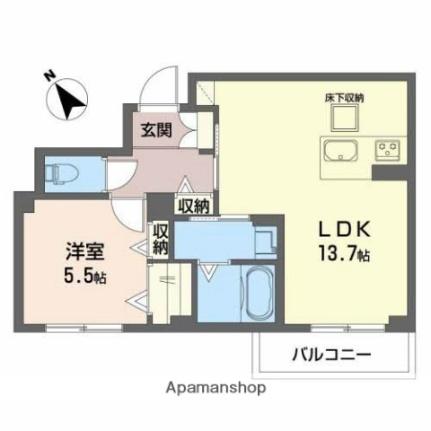 エアフォルク河原 103｜滋賀県彦根市河原２丁目(賃貸アパート1LDK・1階・46.20㎡)の写真 その2