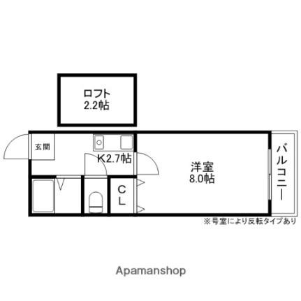 ＷＥＳＴ　ＷＩＮＧ 252｜滋賀県彦根市東沼波町(賃貸アパート1K・2階・23.47㎡)の写真 その2