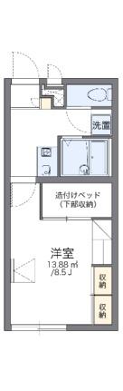 レオパレス駿 105｜滋賀県愛知郡愛荘町石橋(賃貸アパート1K・1階・23.18㎡)の写真 その2