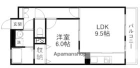 ＱＵＡＬＩＡ 206 ｜ 滋賀県草津市南草津３丁目（賃貸アパート1LDK・2階・48.57㎡） その2