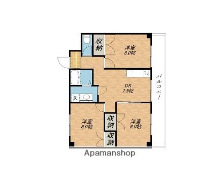 ソレイユ千 ｜滋賀県守山市播磨田町(賃貸マンション3DK・4階・57.60㎡)の写真 その2