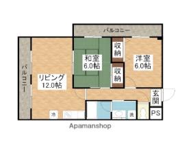 滋賀県東近江市林町（賃貸マンション2LDK・3階・54.00㎡） その2