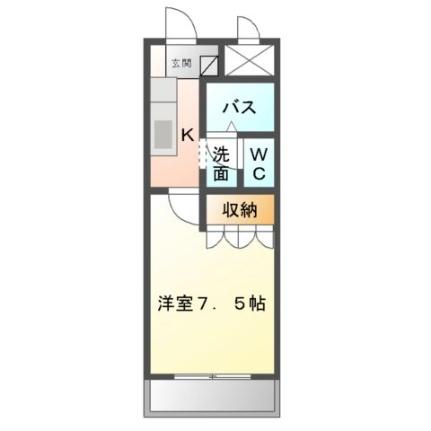 グランドソレーユ 206｜京都府京田辺市東古森(賃貸アパート1K・2階・24.75㎡)の写真 その2