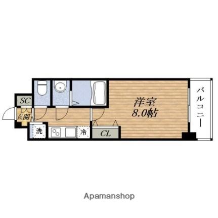 スプランディッド新大阪ＥＡＳＴ ｜大阪府大阪市東淀川区淡路１丁目(賃貸マンション1K・2階・26.13㎡)の写真 その2