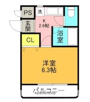 大阪府寝屋川市田井町（賃貸マンション1K・3階・20.00㎡） その2