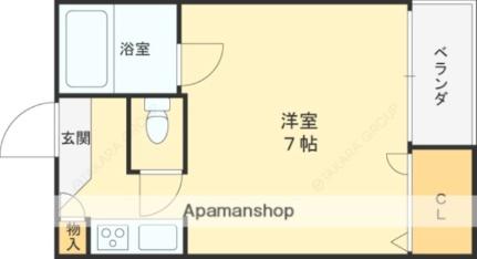 北園マンション 303｜大阪府高槻市北園町(賃貸マンション1R・3階・21.00㎡)の写真 その2