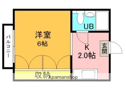 リーフジャルダン牧野駅前 204｜大阪府枚方市牧野阪２丁目(賃貸マンション1K・2階・18.00㎡)の写真 その2