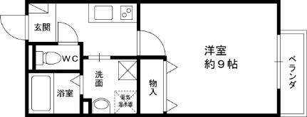 オークウッド 102号室｜大阪府東大阪市六万寺町３丁目(賃貸アパート1K・1階・30.39㎡)の写真 その2