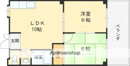 セイキハイツ 102｜大阪府東大阪市池之端町(賃貸マンション2LDK・1階・40.00㎡)の写真 その2