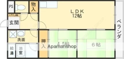 大阪府柏原市今町１丁目(賃貸マンション2LDK・5階・55.00㎡)の写真 その2