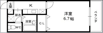 アンプルール　フェール　寿 207｜大阪府東大阪市寿町３丁目(賃貸マンション1K・2階・23.18㎡)の写真 その2