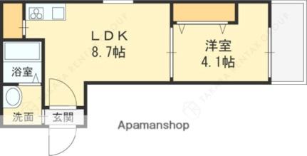 Ｍｕｓｅｓ花園本町 105｜大阪府東大阪市花園本町１丁目(賃貸アパート1LDK・1階・30.07㎡)の写真 その2