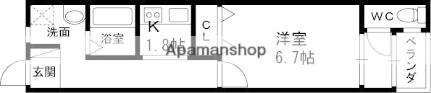 稲田大発マンション ｜大阪府東大阪市稲田新町２丁目(賃貸マンション1K・3階・25.45㎡)の写真 その2