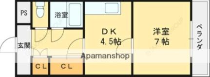 大阪府東大阪市友井３丁目(賃貸マンション1DK・1階・27.50㎡)の写真 その2